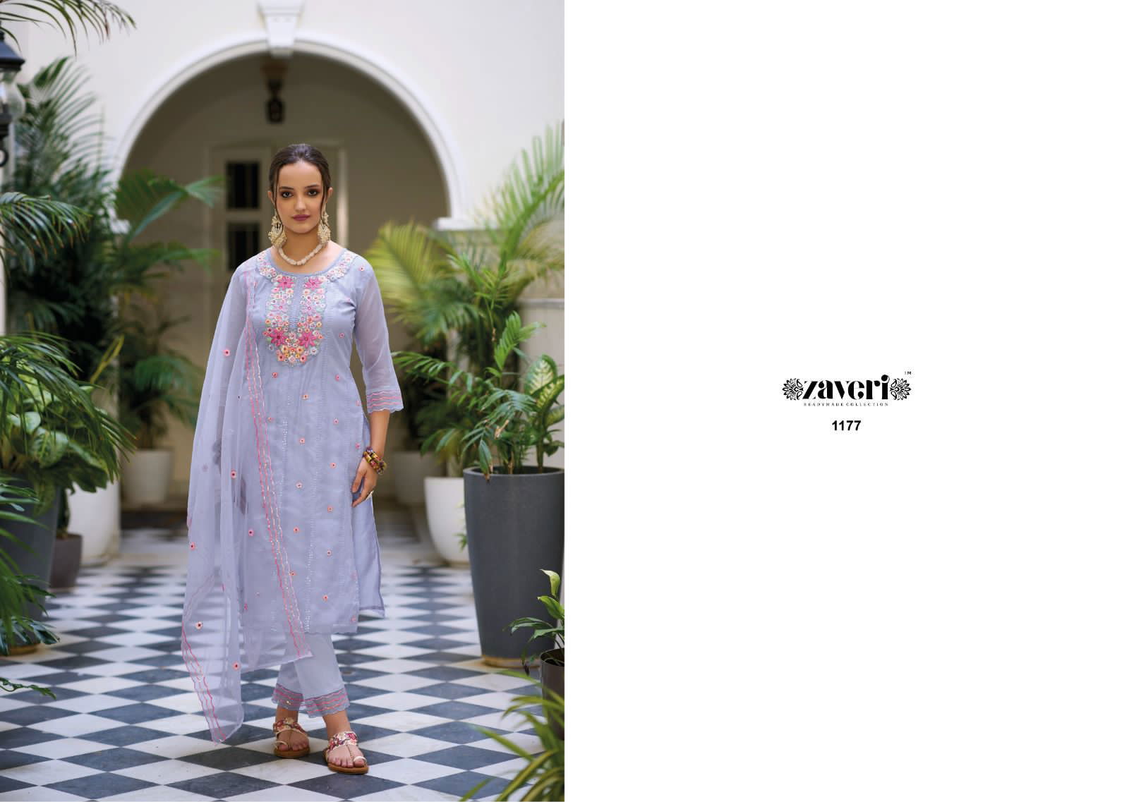 Eliza Zaveri Organza Readymade Suits Catalog